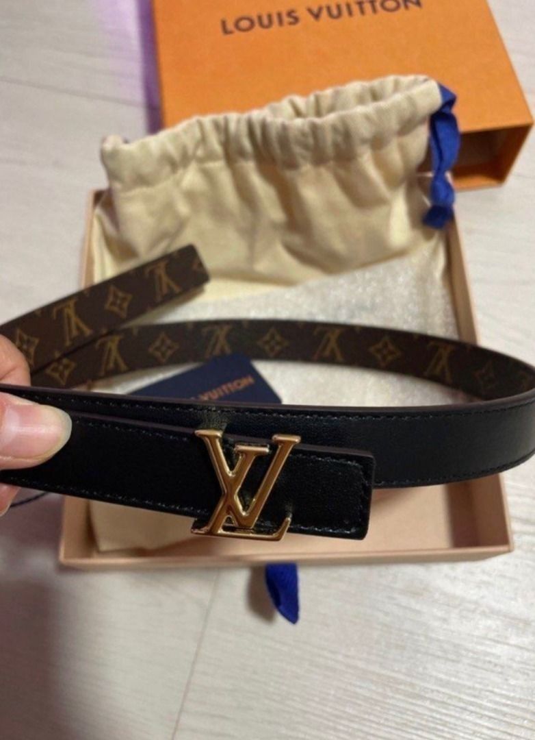 Louis vuitton black monogram belt top
