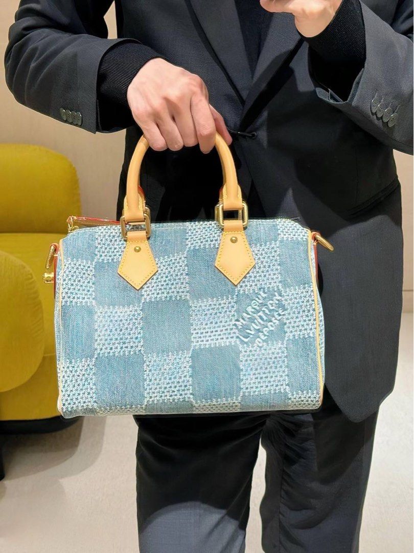 LV Denim Speedy 25, Luxury, Bags Wallets on Carousell - Main Image