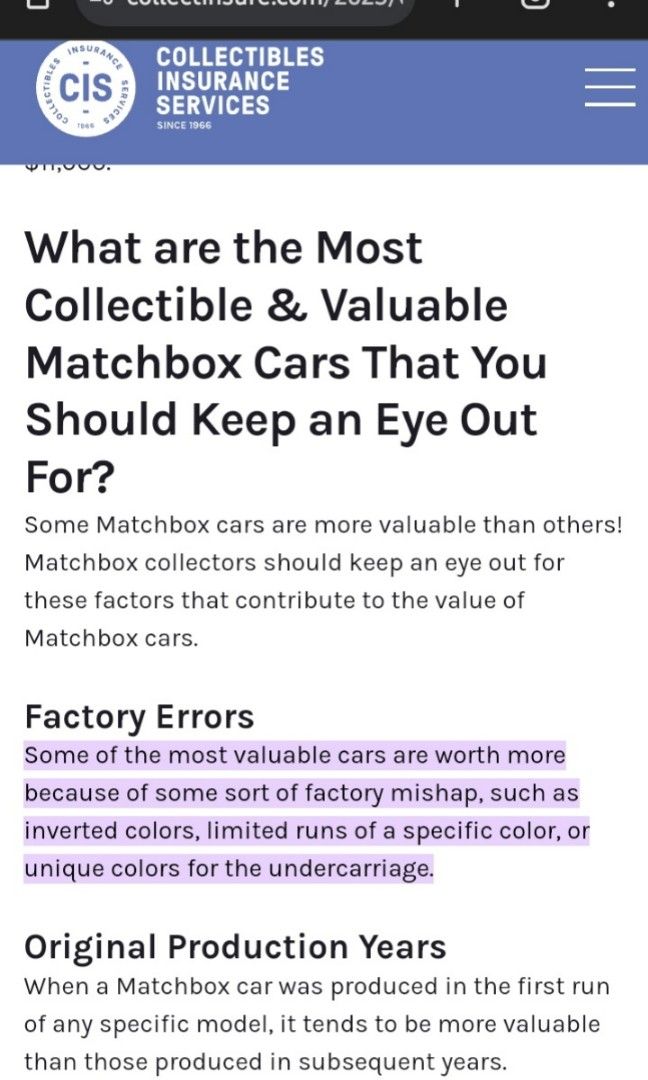 Matchbox ERROR Car Rare (1970 Ford Ranchero), Hobbies & Toys, Toys