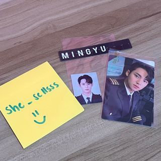 Mingyu — 5th carat membership pilot photocard pc SET