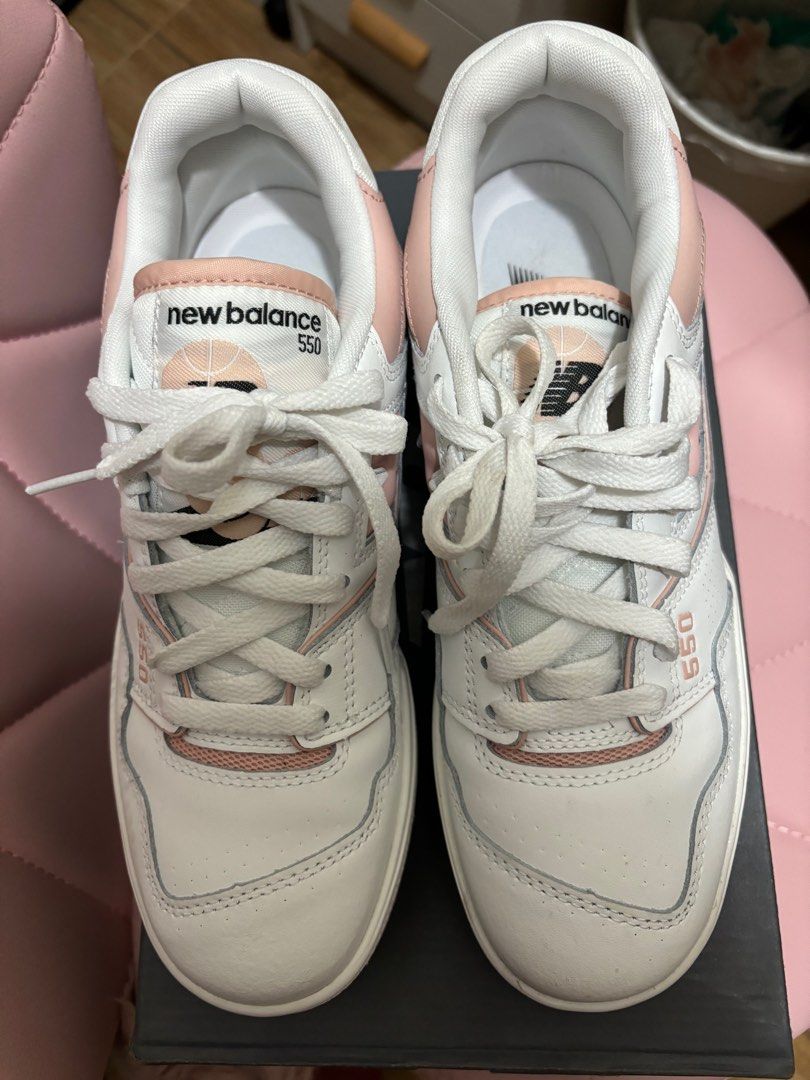 New balance 550 (Category: Sneakers) located in Cainta. Submitted by ricaching (Listing ID 1288609879, Image 2). Description: Used once, guaranteed authentic still with box intact, size is 9 1/2 for women. Bought this for 7k plus. Selling low Can do meet ups and also available for lalamove delivery..