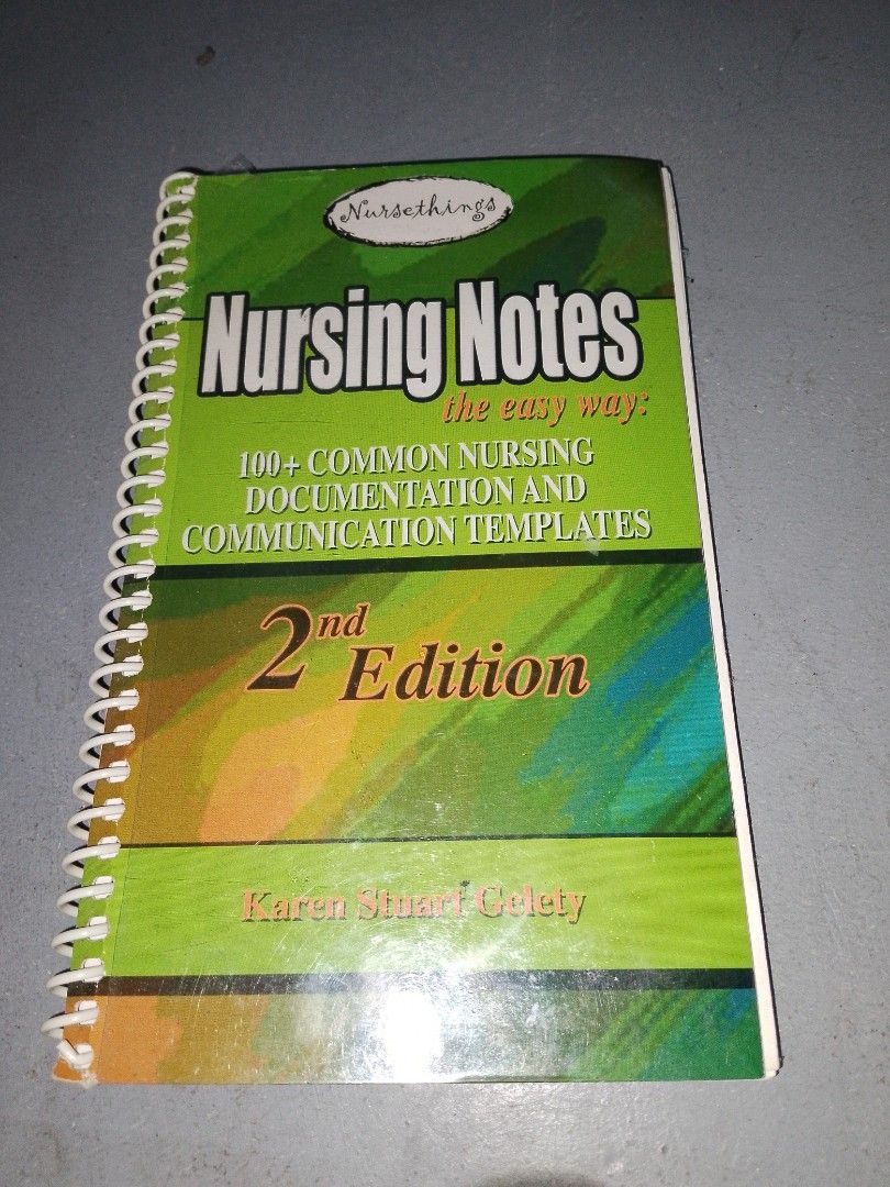 Nursing Notes (Category: Textbooks) located in Cavite. Submitted by jannede (Listing ID 1311304700, Image 1). Description: .