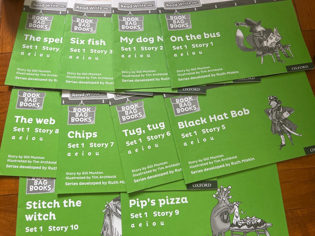 Oxford Read write inc Phonics(Green Set1) 1-10, 興趣及遊戲, 書本 & 文具, 教科書 ...