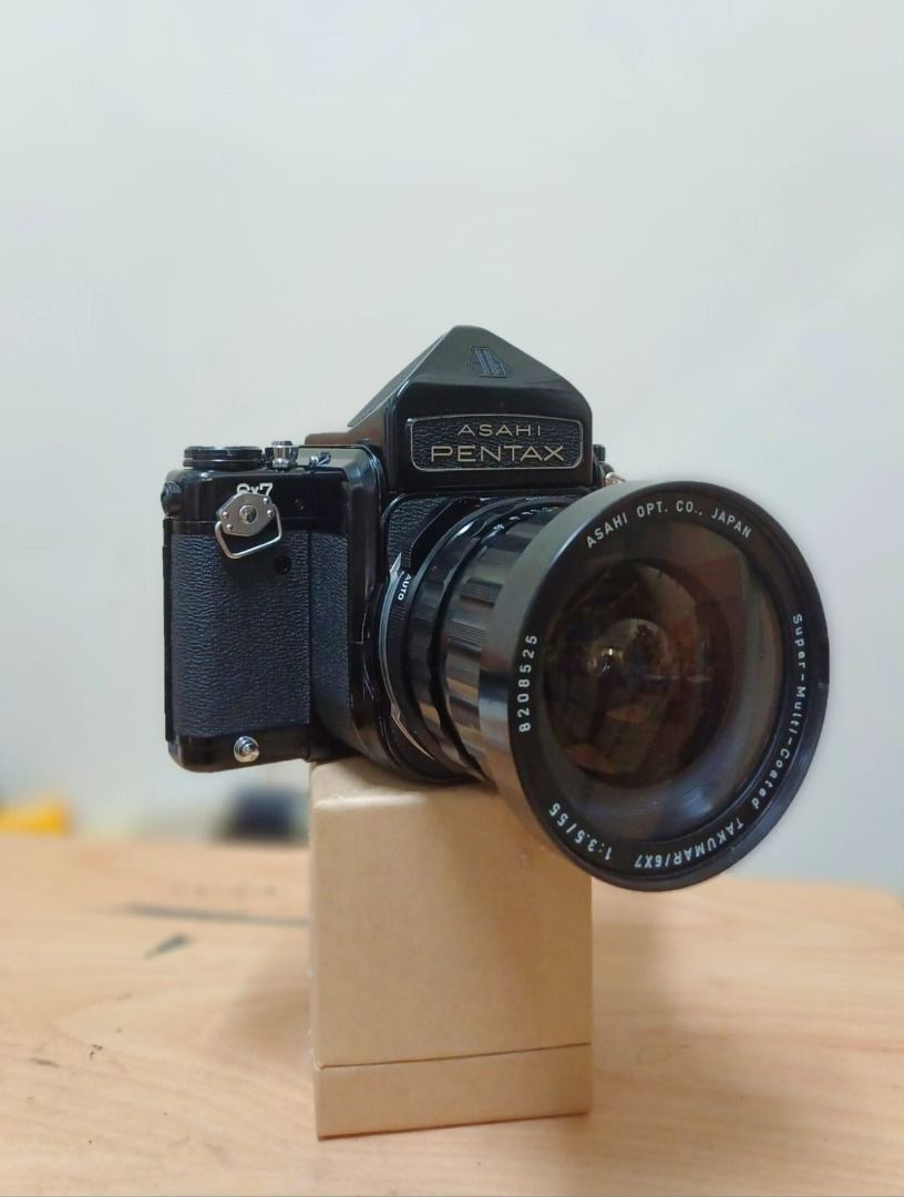 優惠Pentax 67 配Takumar 55mm 3.5廣角鏡頭中幅120相機Pentax 6x7