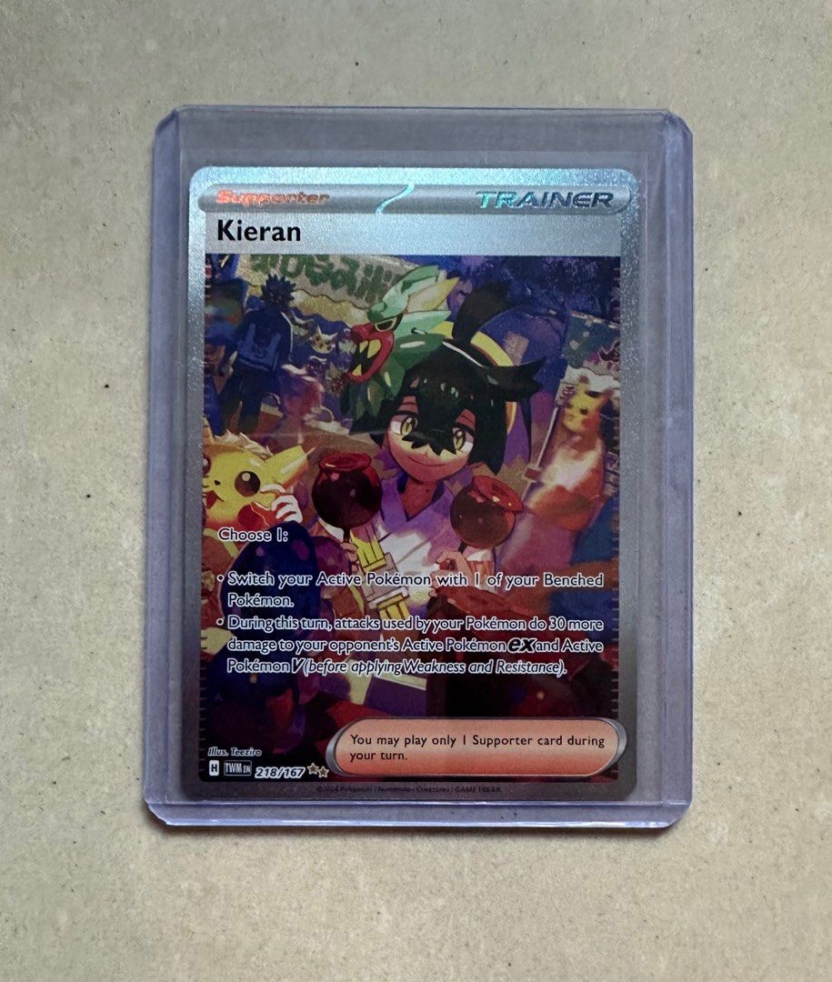 Pokmon Twilight Masquerade Kieran SIR card, Hobbies & Toys, Toys & Games  on Carousell