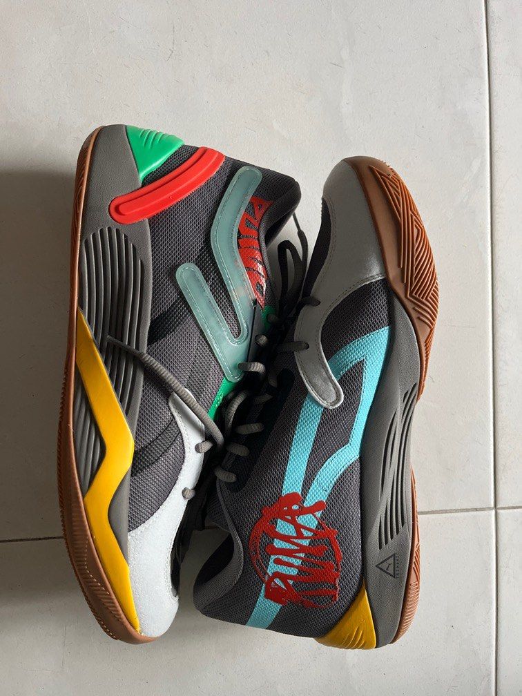 PUMA TRC BLAZE COURT 1973 COLOUR WAY SIZE UK11 BASKETBALL SHOE kobe lebron kd lining nike adidas puma way of wades hardens lamelo ball basketball shoes basketball new Men s Fashion Footwear Sneakers