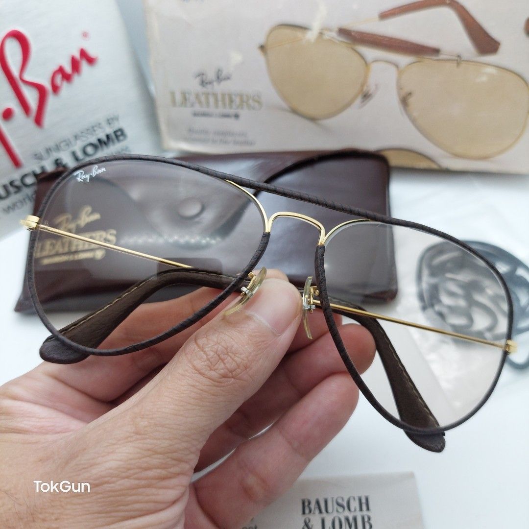 New shoponline Vintage Ray Ban Leathers Black buy