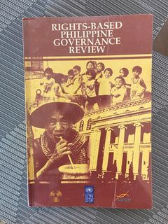 RIGHTS-BASED PHILIPPINE GOVERNANCE REVIEW BOOK VINTAGE LAW HISTORY - Good Condition
