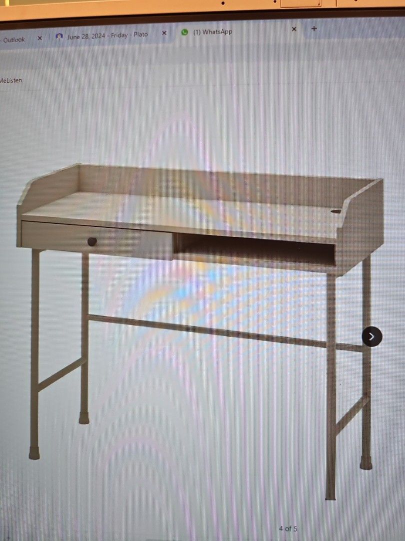 Study Table (Category: Tables & Sets) located in Singapore. Submitted by pinklady75 (Listing ID 1311206398, Image 1). Description: see matching cabinet in my other listing.