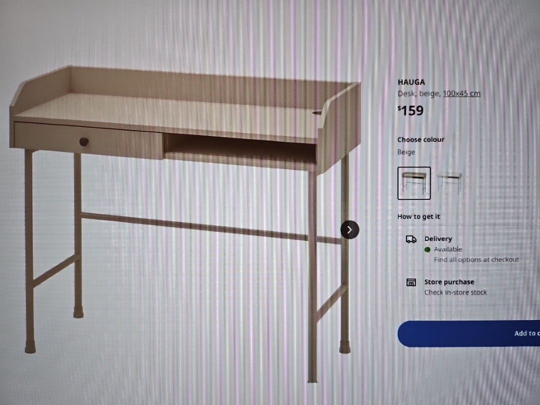 Study Table (Category: Tables & Sets) located in Singapore. Submitted by pinklady75 (Listing ID 1311206398, Image 2). Description: see matching cabinet in my other listing.