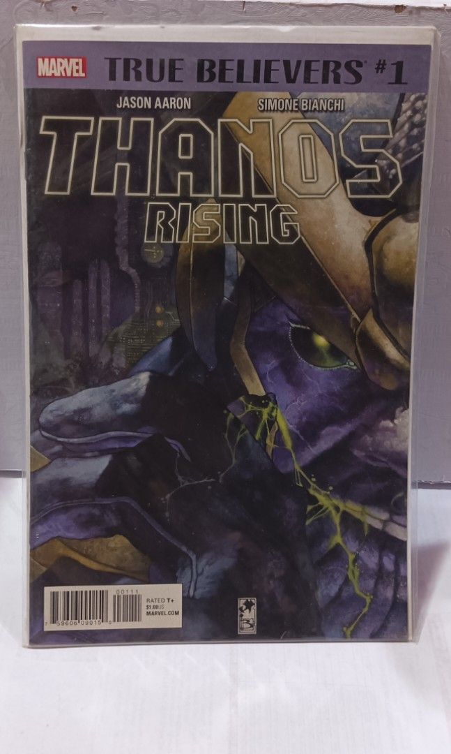Thanos Rising #1 Marvel Comics True Believers (Category: Comics & Manga) located in Las Pinas. Submitted by ange7o (Listing ID 1311237809, Image 1). Description: Pre-loved Thanos Rising #1 Marvel Comics True Believers. Never opened. With plastic cover. The second photo shows the selling price at Ebay for Php 353.21 US ($ 6.00). RFS: Decluttering Hopefully it will be sold to someone who shares the same enthusiasm for these figures/heroes. 😊.