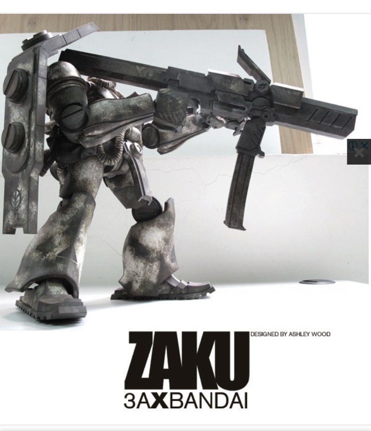 GUNDAM×ASHLEYWOOD Inspiration Model ZAKU the-3a-zaku-by-ashley-woods-v0