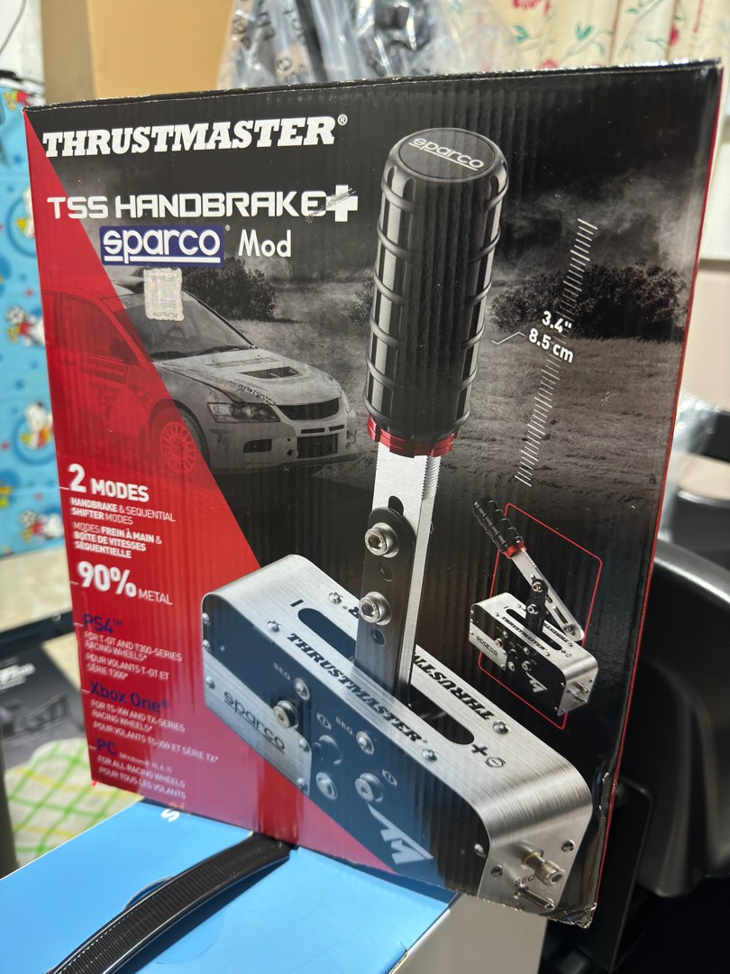 Thrustmaster TSS Handbrake Sparco Mod+, Video Gaming, Video Game ...