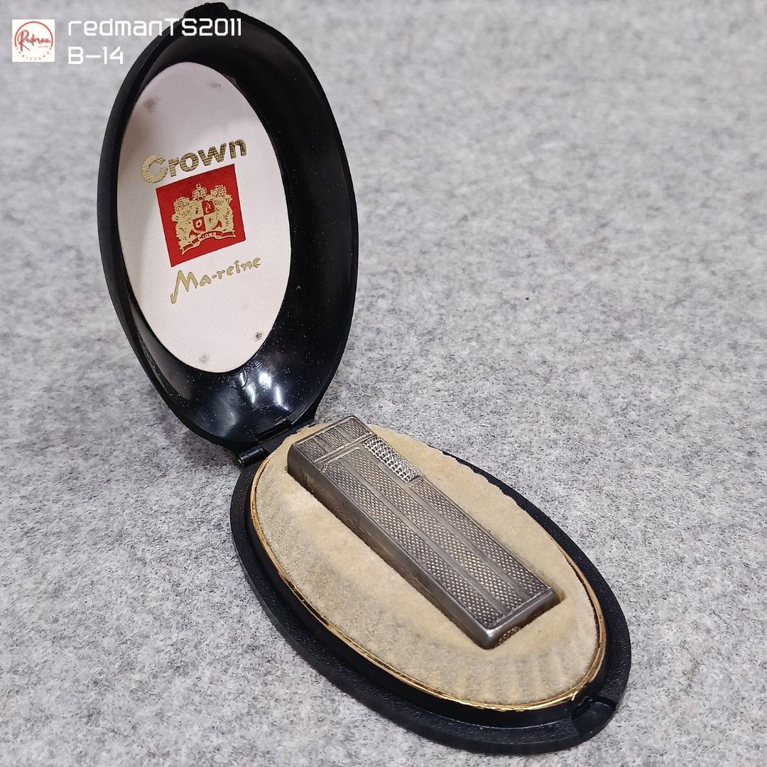 Crown Ma-reine Vintage Silver Lighter Plated 0 Ma-Reine - Ma ガス