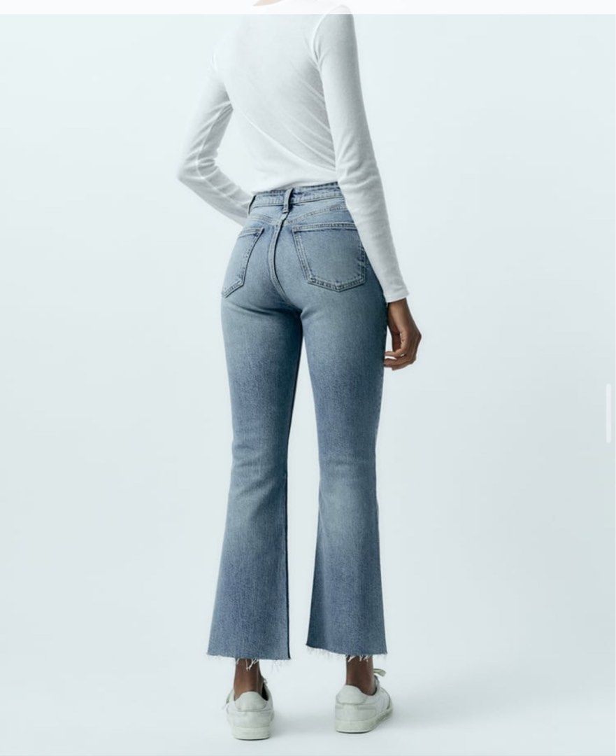 Zara cropped flare new arrivals