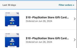 10$ PlayStation Gift Card (Digital code)