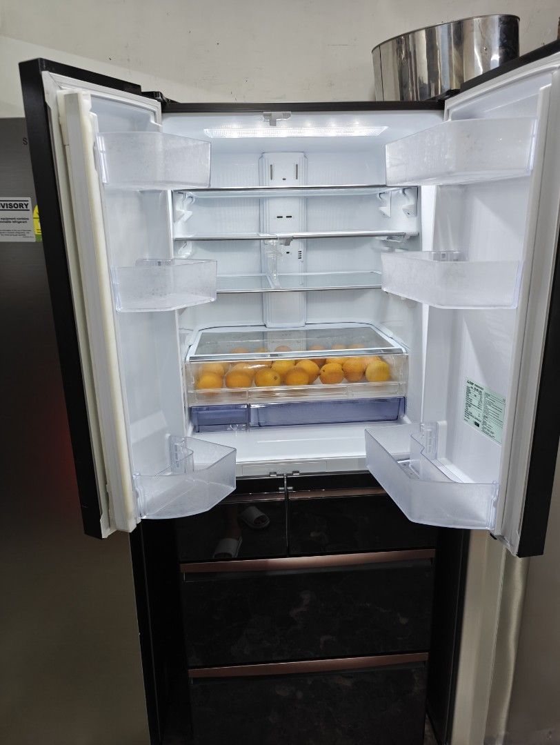 6 Doors MITSUBISHI Fridge 485L MR-WX61Z-BR-P, TV & Home Appliances