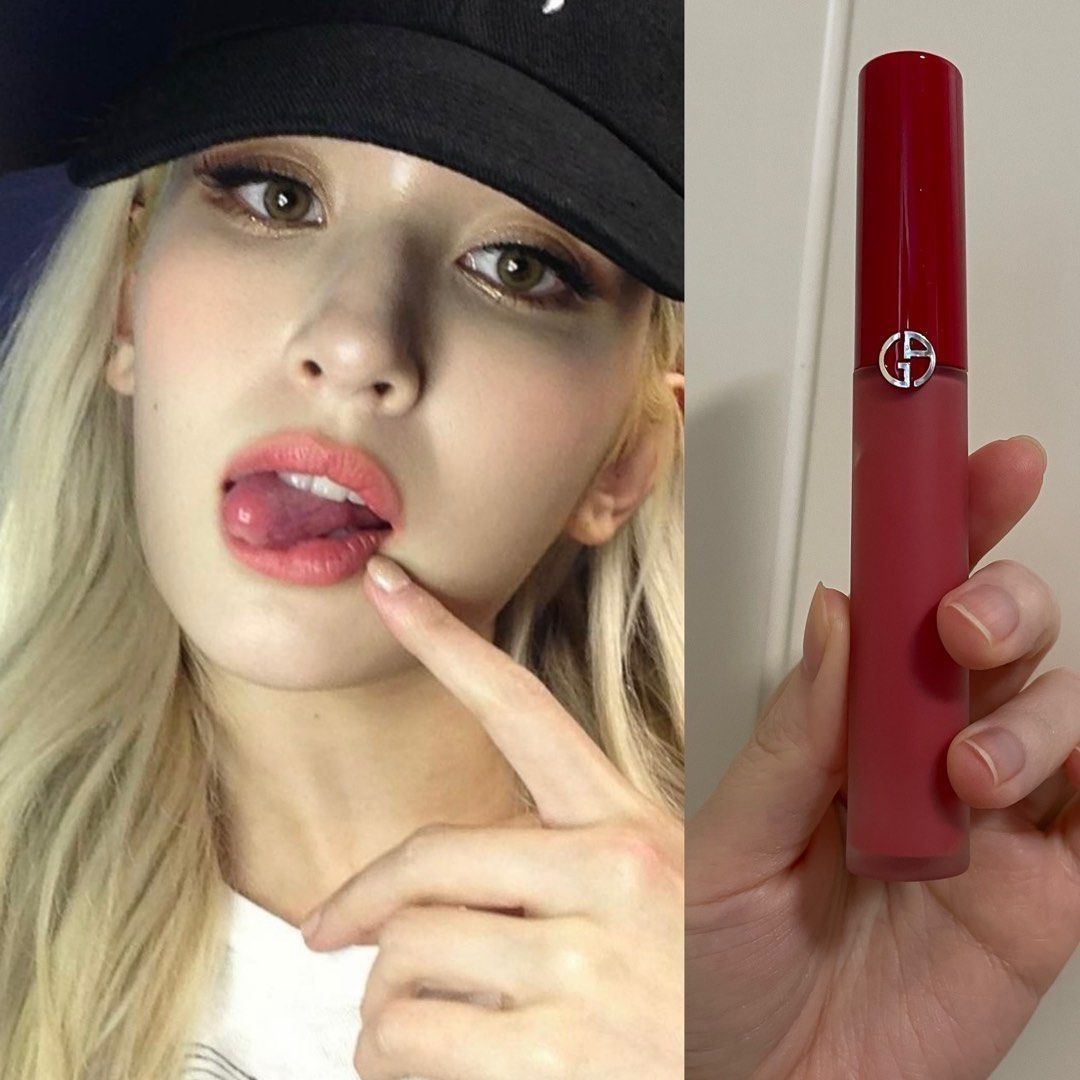 Giorgio Armani lip maestro freeze Liquid Lipstick 410 Sienne