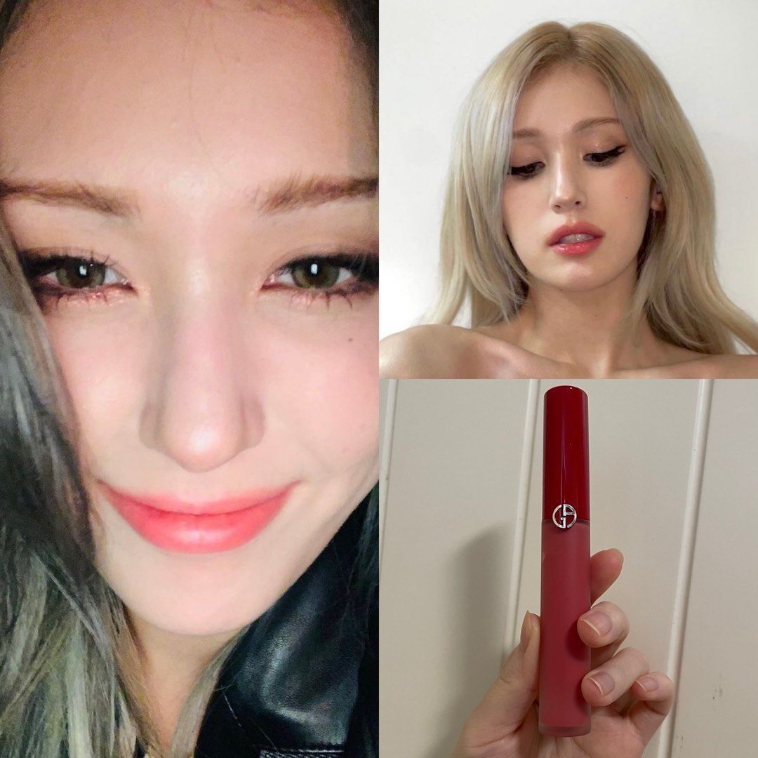 Giorgio Armani lip maestro freeze Liquid Lipstick 410 Sienne