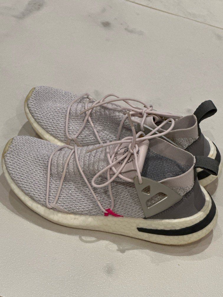 ADIDAS PrimeKnit ARKYN D96760 Grey Pink Women Running Sneakers Sports EU39 UK6 US8