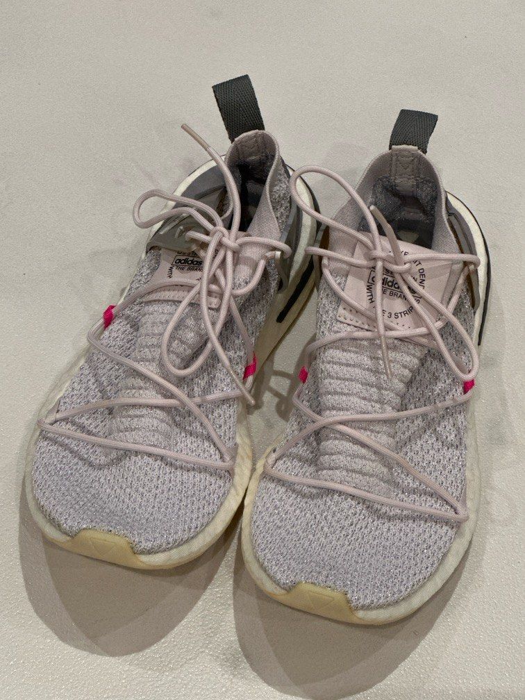 ADIDAS PrimeKnit ARKYN D96760 Grey Pink Women Running Sneakers Sports EU39 UK6 US8