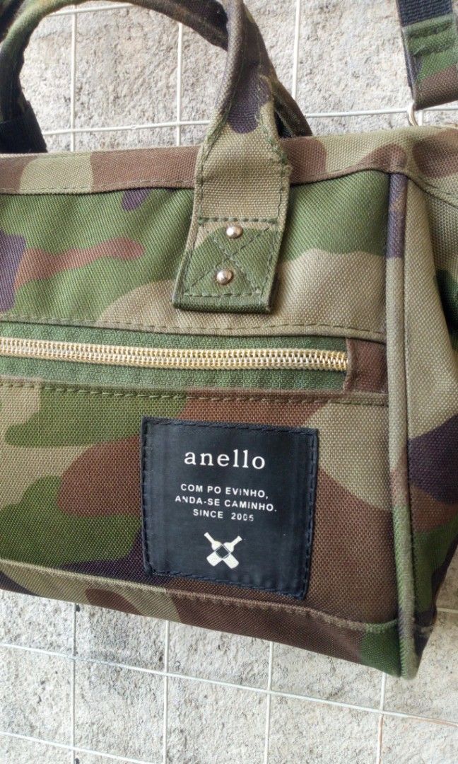 Sling Bag Anello Bag Army Green ANELLO Japan Army Claps Way Tas