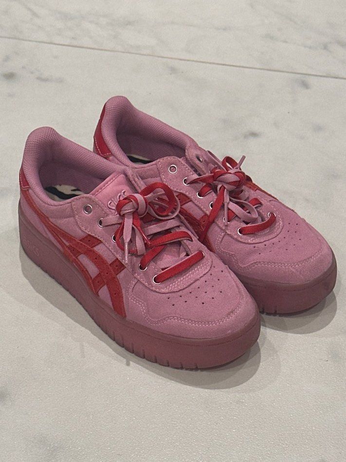 ASICS Discontinued JAPAN S PLATFORM X ATMOS in Pink Size 38 Women s Fashion Footwear Sneakers on Carousell