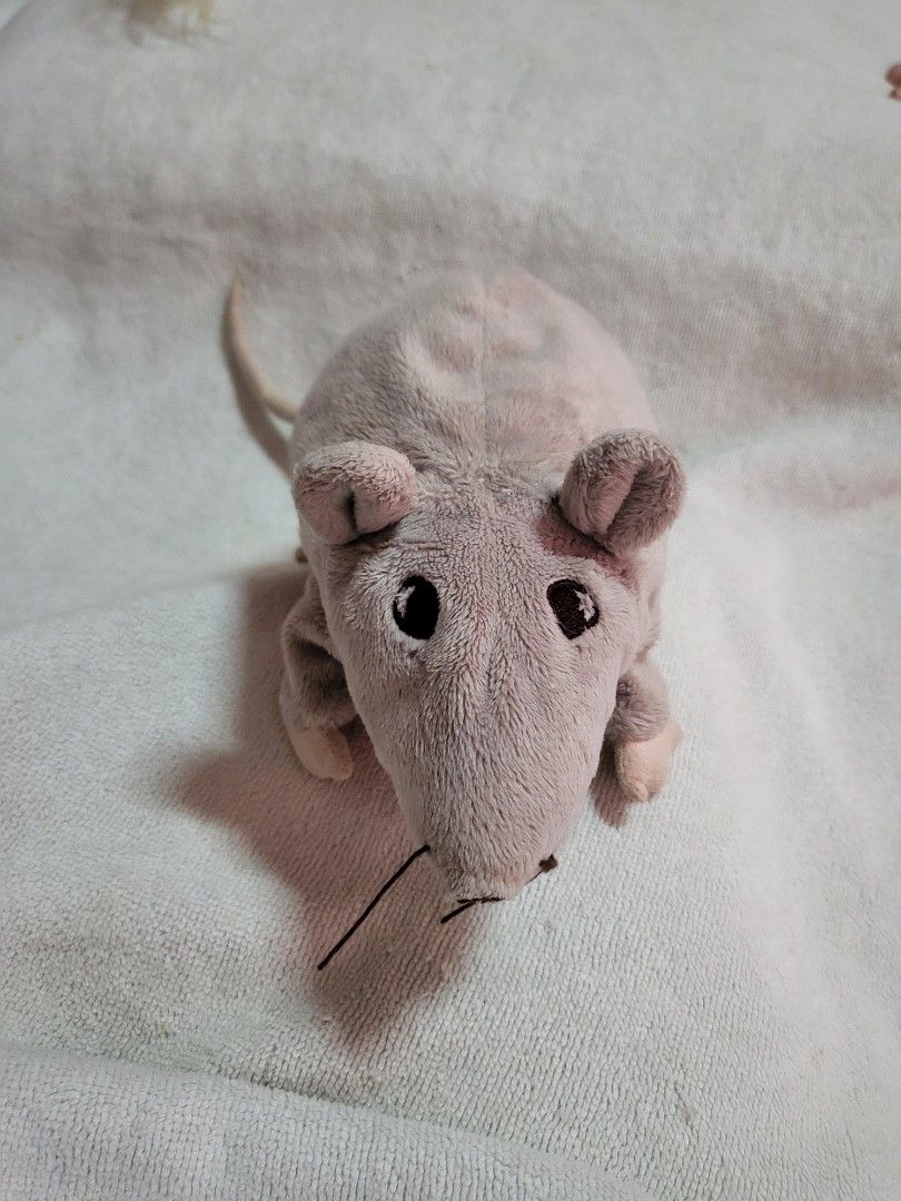 Authentic Rare Ikea Minnen Ratta Light Gray Rat Mouse Plush Soft Toy Hobbies Toys Toys Games on Carousell
