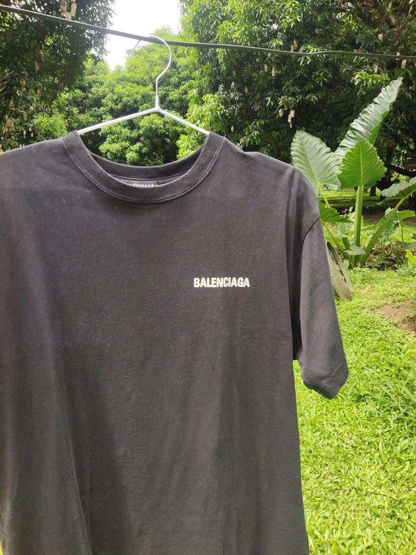 Balenciaga tshirt Men s Fashion Tops Sets Tshirts Polo Shirts on Carousell