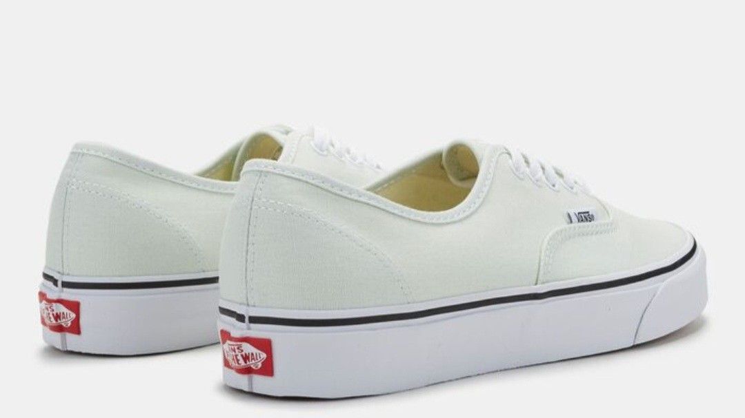 Blue flower true white vans online