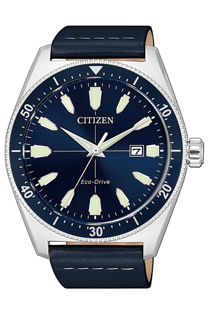 Brand New Citizen Vintage Brycen Sport Eco Drive Blue Dial AW1591 01L