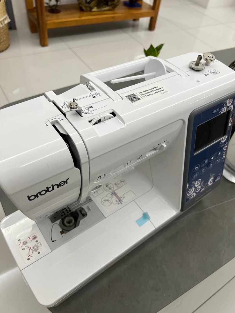 Brother SE630 Sewing / Embroidery Machine, Furniture & Home Living