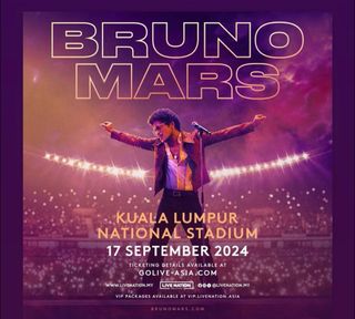 Bruno Mars Concert, Tickets & Vouchers, Event Tickets on Carousell