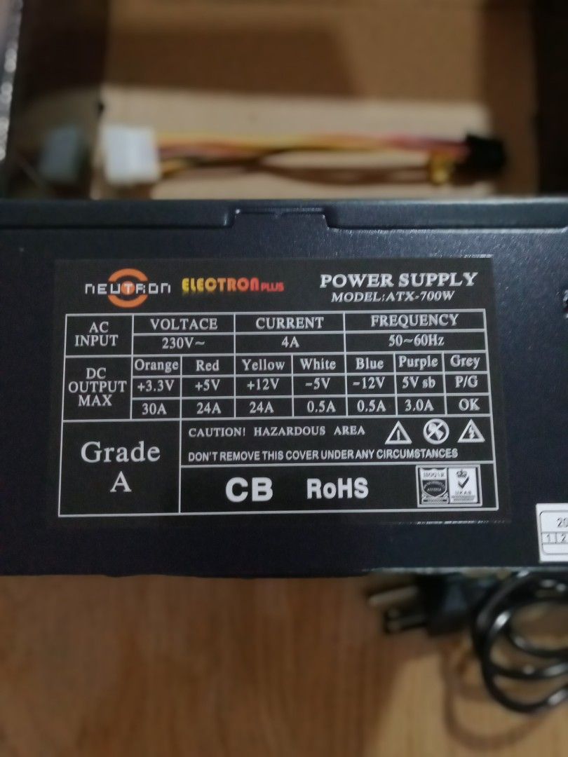 Bundle deal! Brand new Power Supply + CPU Case (USED) (Category: Desktops) located in Manila. Submitted by PickClickShip (Listing ID 1311349874, Image 2). Description: Bundle Deal! Computer power supply + CPU (with parts working) - Brand new Power supply set- NEVER USE- Bought Oct.2023 {receipt included} - CPU Case with parts that can be used, mother board defective, no memory, but some parts can still be use when assembling a new CPU. RFS: bough