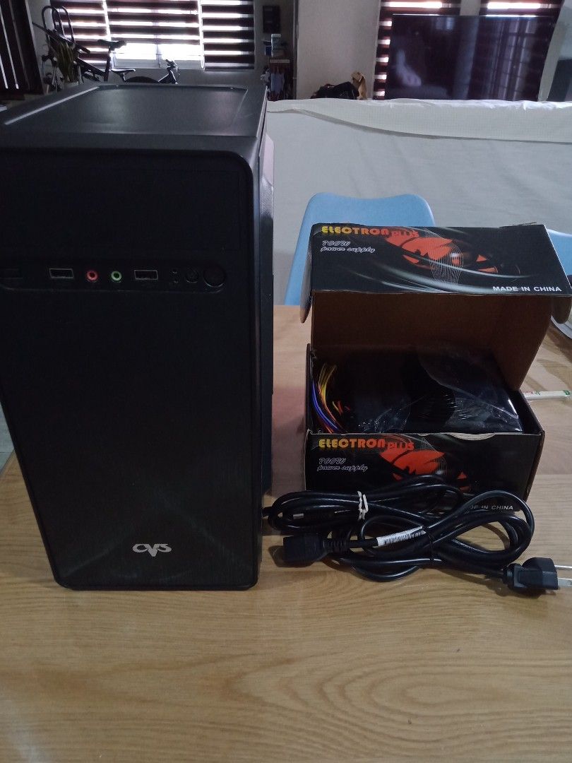 Bundle deal! Brand new Power Supply + CPU Case (USED) (Category: Desktops) located in Manila. Submitted by PickClickShip (Listing ID 1311349874, Image 1). Description: Bundle Deal! Computer power supply + CPU (with parts working) - Brand new Power supply set- NEVER USE- Bought Oct.2023 {receipt included} - CPU Case with parts that can be used, mother board defective, no memory, but some parts can still be use when assembling a new CPU. RFS: bough