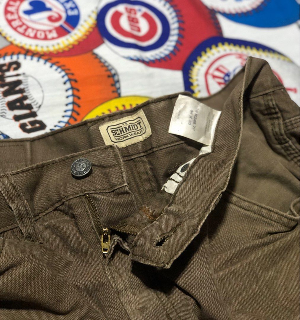 Carhartt Alternative Workwear Carpenter Pants (Category: Jeans) located in Pandi. Submitted by 28hundreds (Listing ID 1311512924, Image 3). Description: Carhartt Alternative Workwear Carpenter Pants W 34-36 • L 41 • H 9.5 choco brown colorway, beefy textiles makapal, ykk zipper, alternative sa carhartt 🫶🏻 in good condition. see detailed pics to appreciate the piece thank you. 900 + shipping 📩 📍Bulacan, Philippines 3014..