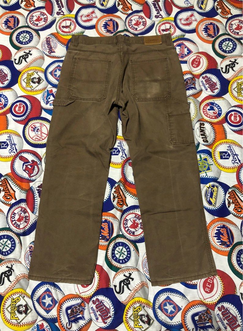 Carhartt Alternative Workwear Carpenter Pants (Category: Jeans) located in Pandi. Submitted by 28hundreds (Listing ID 1311512924, Image 1). Description: Carhartt Alternative Workwear Carpenter Pants W 34-36 • L 41 • H 9.5 choco brown colorway, beefy textiles makapal, ykk zipper, alternative sa carhartt 🫶🏻 in good condition. see detailed pics to appreciate the piece thank you. 900 + shipping 📩 📍Bulacan, Philippines 3014..