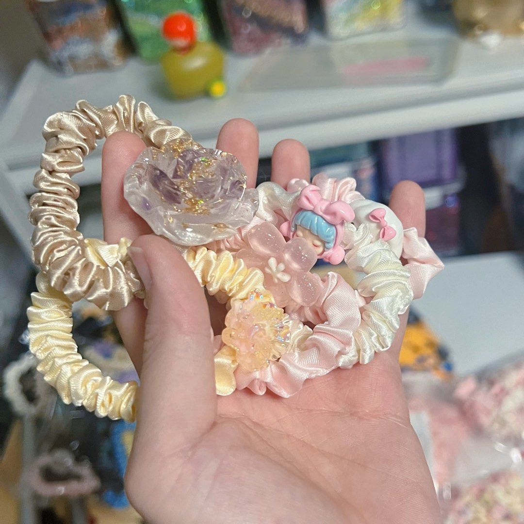 Cheap Cute hair clip and hair tie set Super cute Women s Fashion Watches Accessories Hair Accessories on Carousell