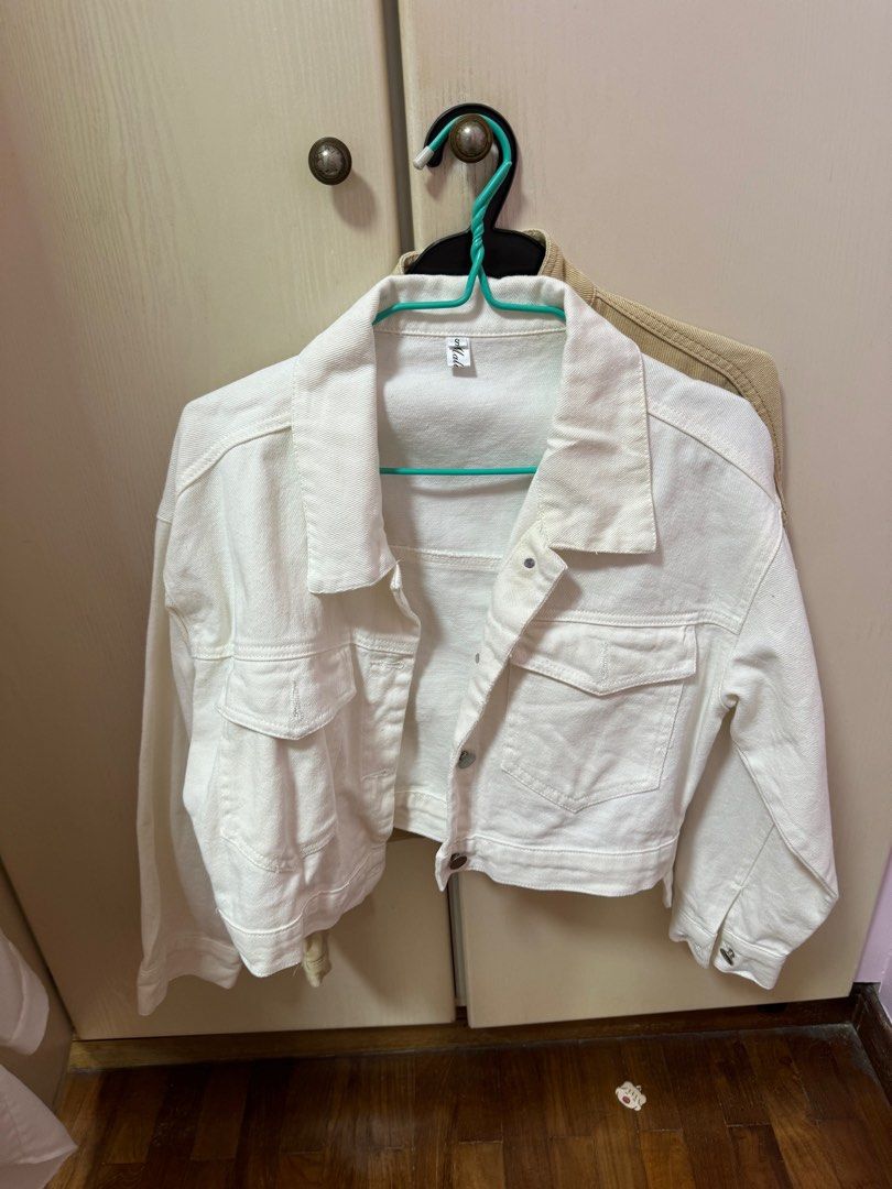 Denim Jacket (Category: Other Tops) located in Singapore. Submitted by otatop_ (Listing ID 1311368954, Image 2). Description: all worn once or never worn before selling to clear wardrobe meet ups at my convi! :-).