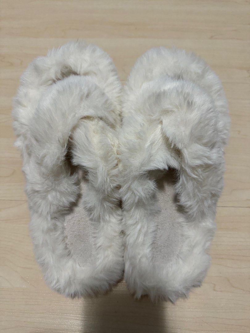 Fluffy slippers