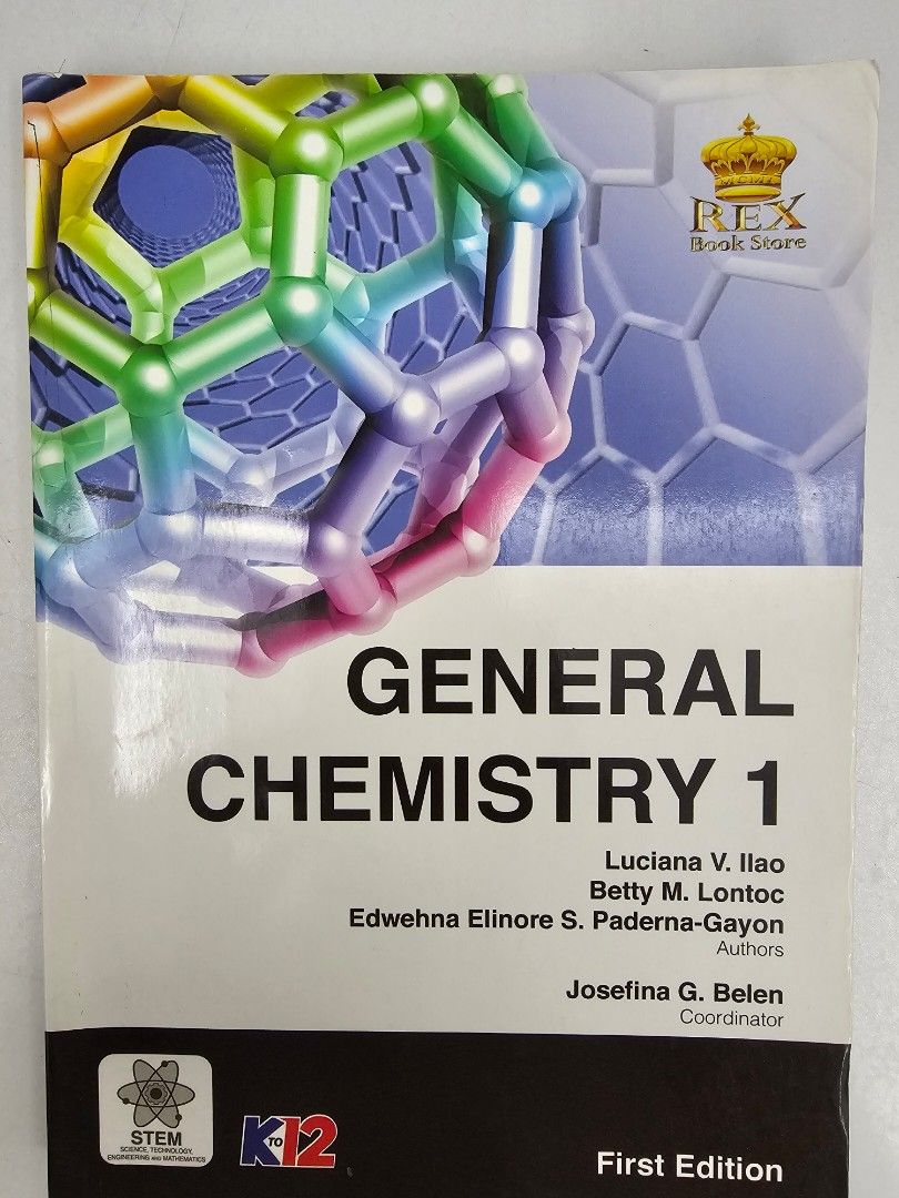 General Chemistry Book1&2 1st edition (Category: Textbooks) located in Marilao. Submitted by ar_zam8 (Listing ID 1311483675, Image 2). Description: used no markings.