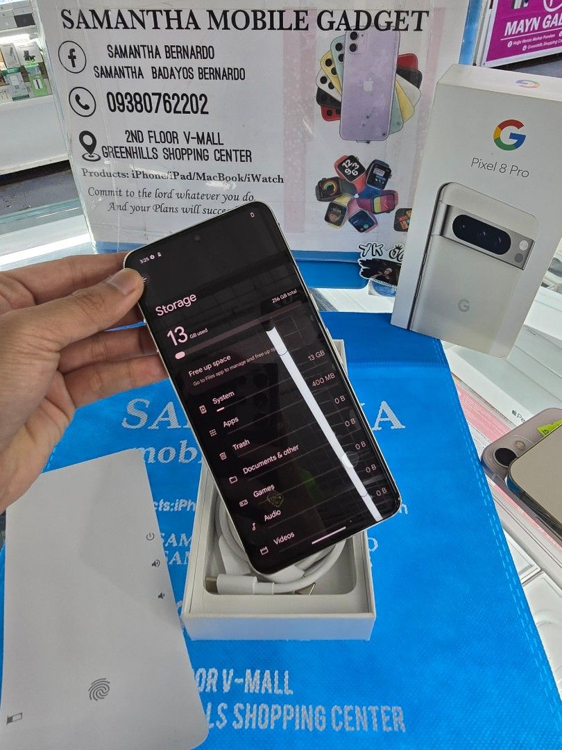 Google Pixel 8 Pro 256gb Openline (Category: Google Pixel) located in Quezon City. Submitted by samanthaga21954 (Listing ID 1311417026, Image 3). Description: Google Pixel 8 Pro 256gb Openline SlightlyUsed Only Complete Package.