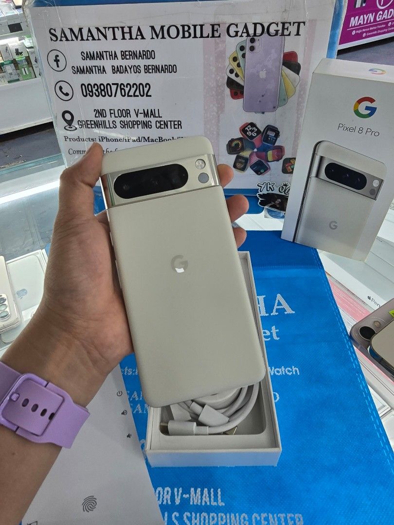 Google Pixel 8 Pro 256gb Openline (Category: Google Pixel) located in Quezon City. Submitted by samanthaga21954 (Listing ID 1311417026, Image 2). Description: Google Pixel 8 Pro 256gb Openline SlightlyUsed Only Complete Package.