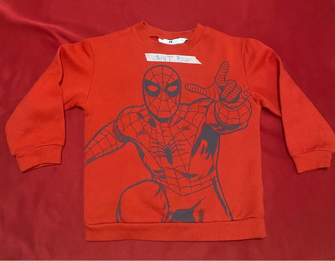 H M Spiderman Jacket Babies Kids Babies Kids Fashion on Carousell