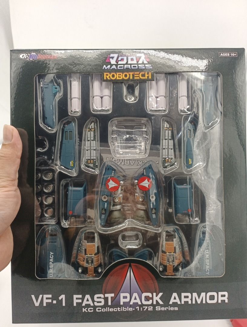 KitzConcept Macross Robotech VF-1 Fast Pack Armor Version 1 (Category: Gundam & Model Kits) located in Quezon City. Submitted by b.it.toys (Listing ID 1311459211, Image 3). Description: F-1 Fast pack available in 2 versions (i dont know the difference and is not available in Kitzconcept Website). Both sealed Version 1 - Thinner box (without white box) - 3800 Version 2 - Thicker box and in white box - 4200 (see other post for actual images) Brand 