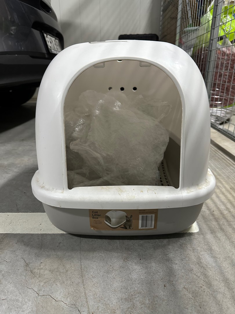 How to use kmart cat litter tray top
