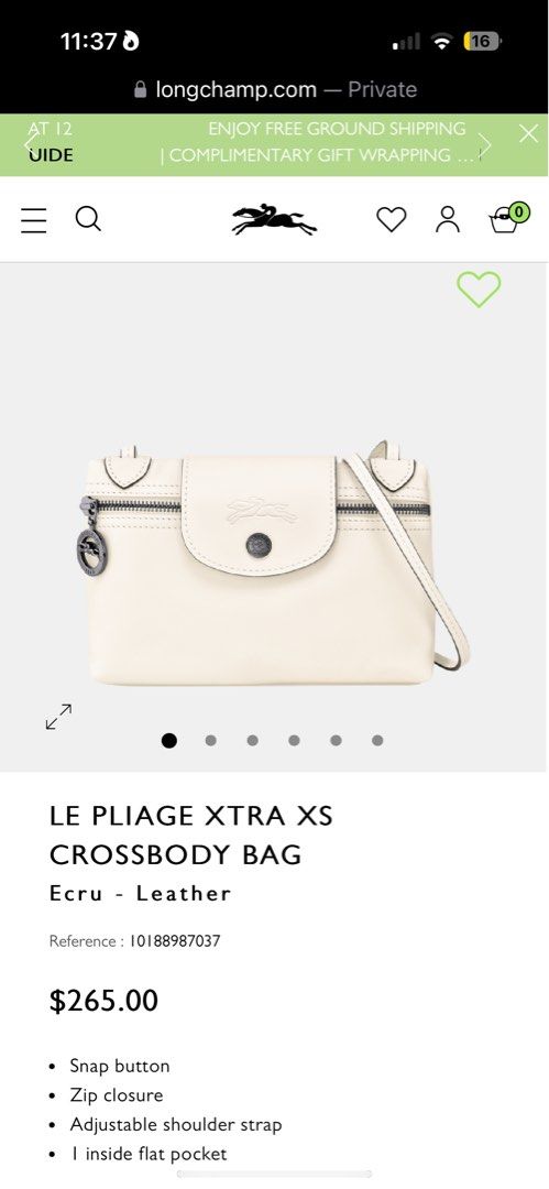 LongChamp Le Pliage Extra XS (Category: Luxury Bags & Wallets) located in Paranaque City. Submitted by PHAMPEEsCLOSET (Listing ID 1311409123, Image 2). Description: .