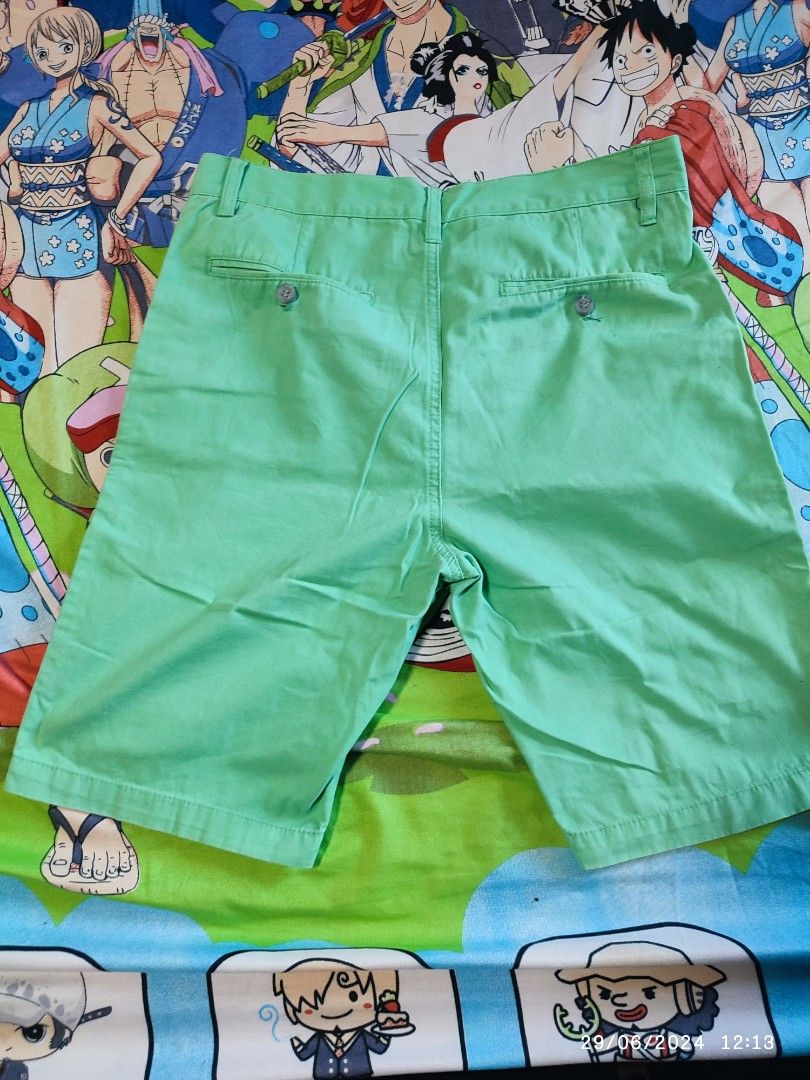 Marc Anthony Slim Fit Green Shorts Men s Fashion Bottoms Shorts on Carousell