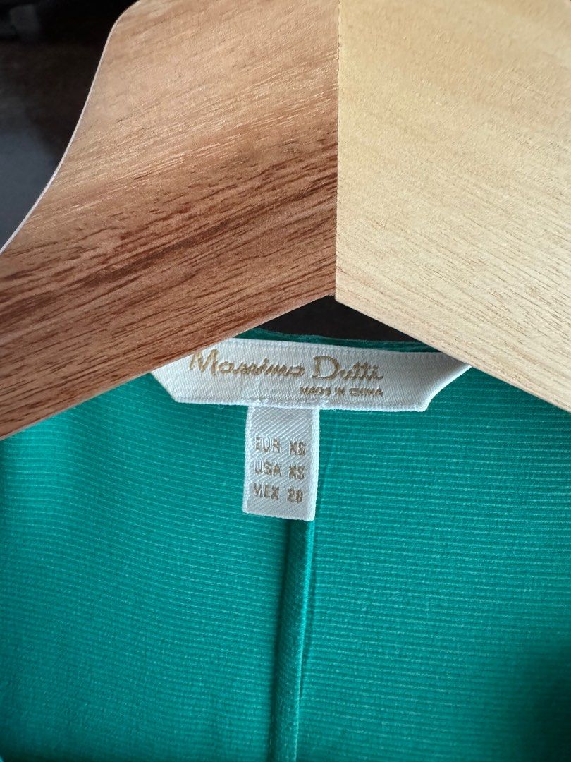 Massimo DUTTI green dress, Women's Fashion, Dresses & Sets, Dresses on  Carousell