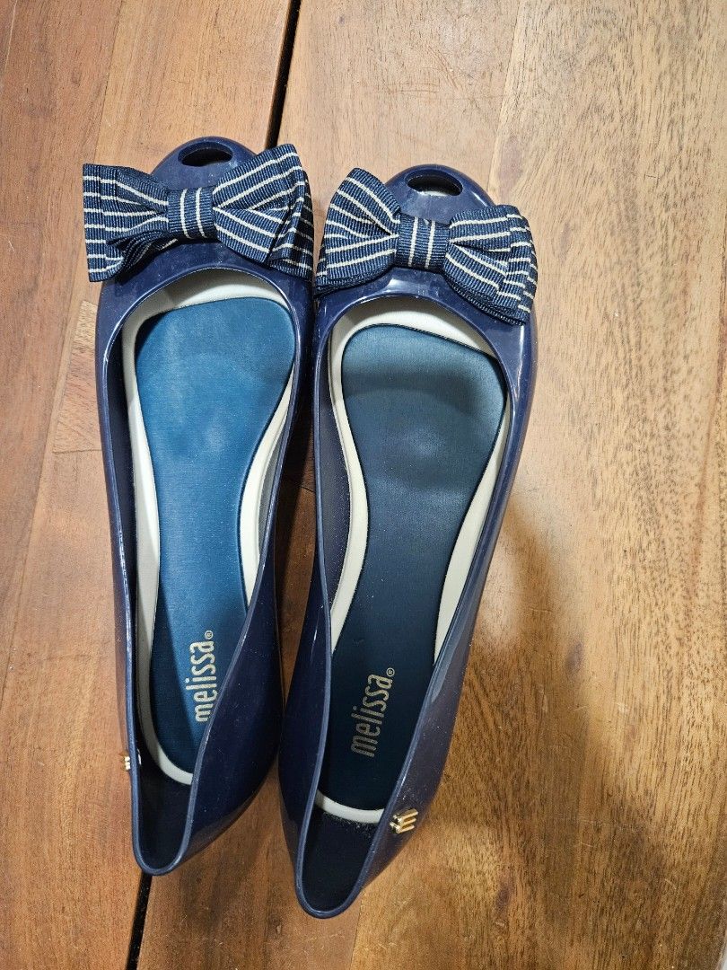 Melissa Navy blue flats Women s Fashion Footwear Flats on Carousell